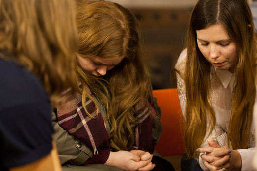 Women praying