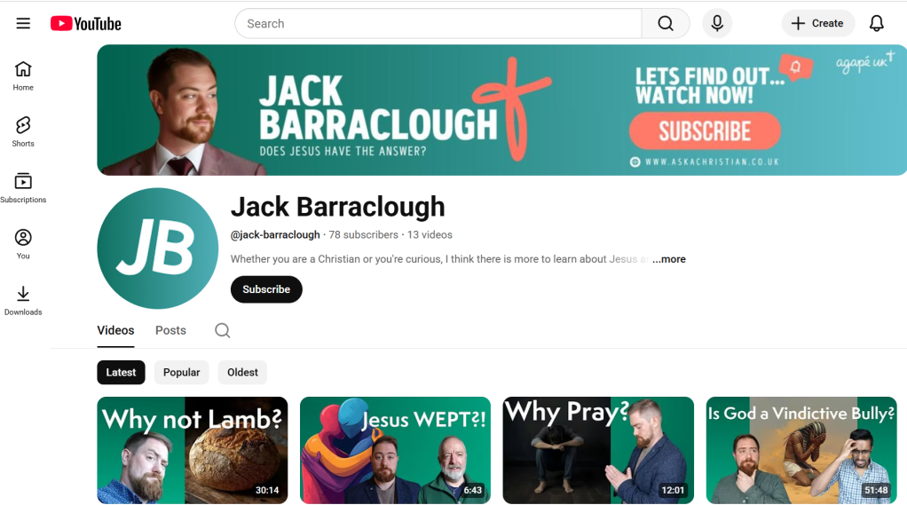 Jack Barraclough Youtube 2
